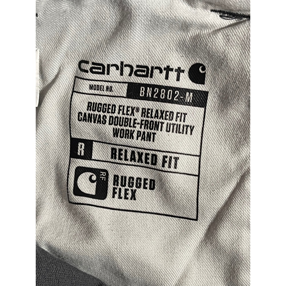 Carhartt Rugged Flex Relaxed Fit Canvas Double Front Utility Work Pants 34x32 - Picture 6 of 15